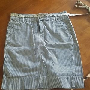 Gap Striped Jean Skirt